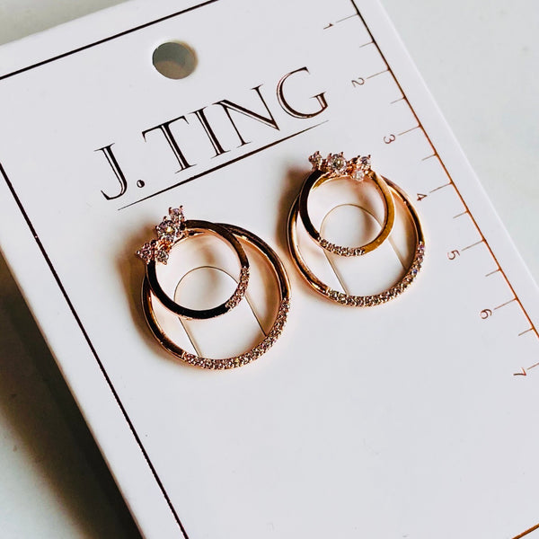 Groovy Green Ring Earrings