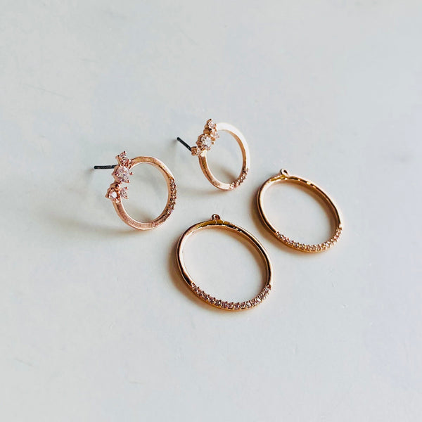 Groovy Green Ring Earrings