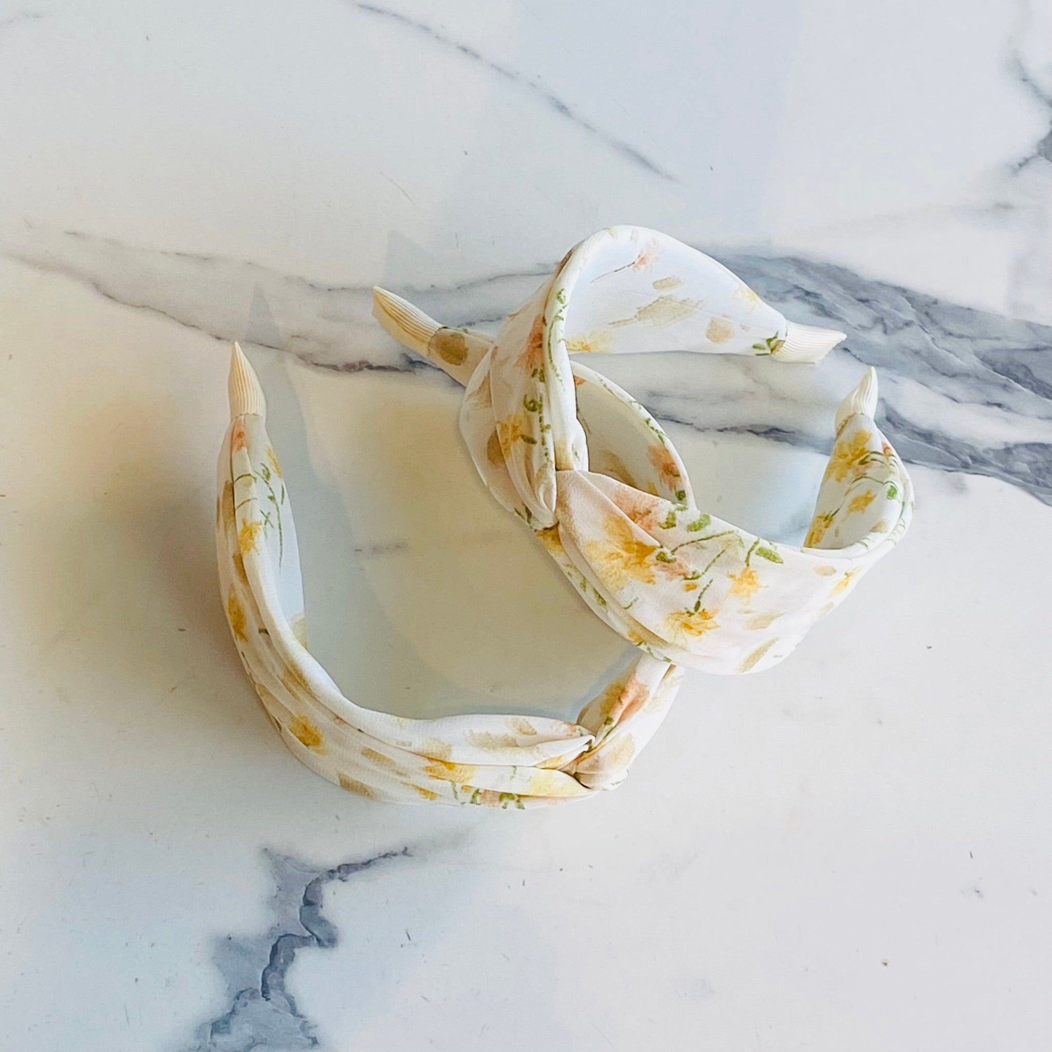 Soft Yellow Flower Headband