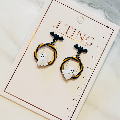 Little Ghost Halloween Earrings
