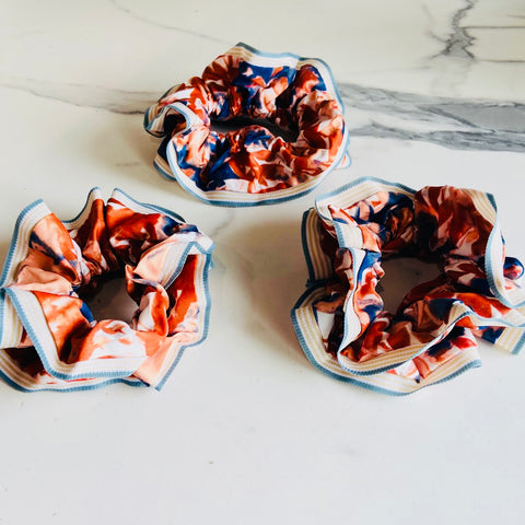 Jumbo Sunset Waves Scrunchie