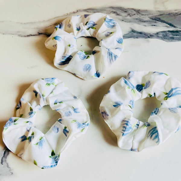 Jumbo Flower Scrunchies
