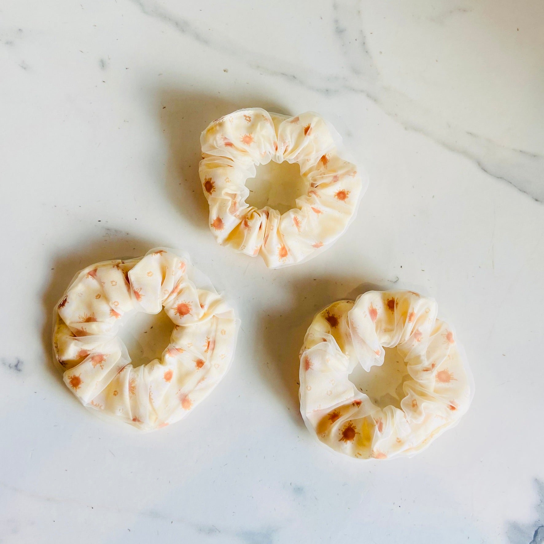 Jumbo Flower Scrunchies