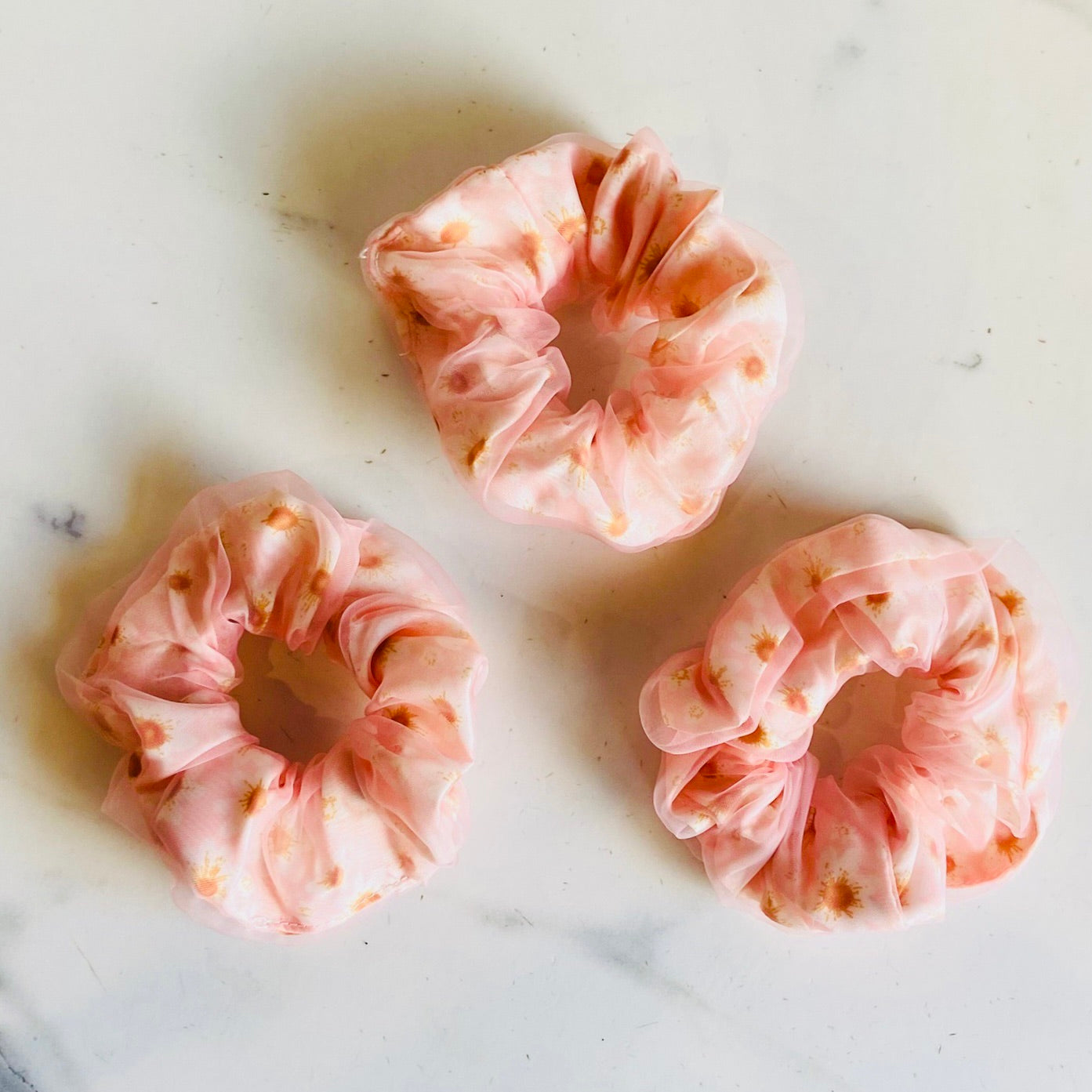Jumbo Flower Scrunchies