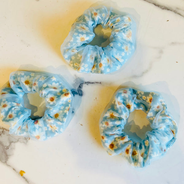 Jumbo Flower Scrunchies