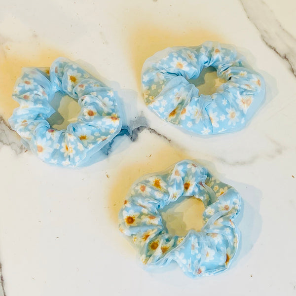 Jumbo Flower Scrunchies