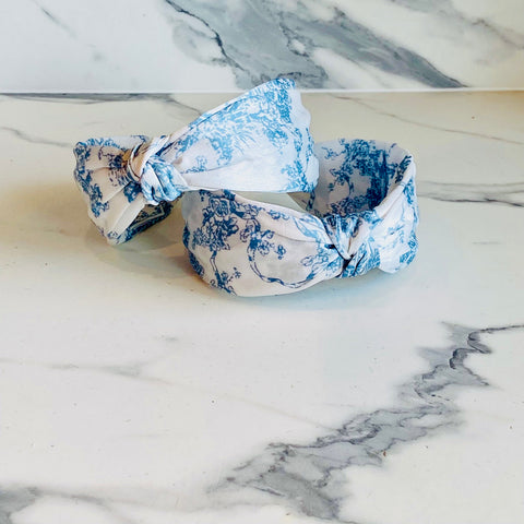 Blue Antique Pattern Headbands