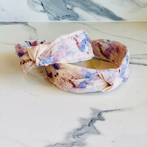 Purple Splotchy Pattern Headbands