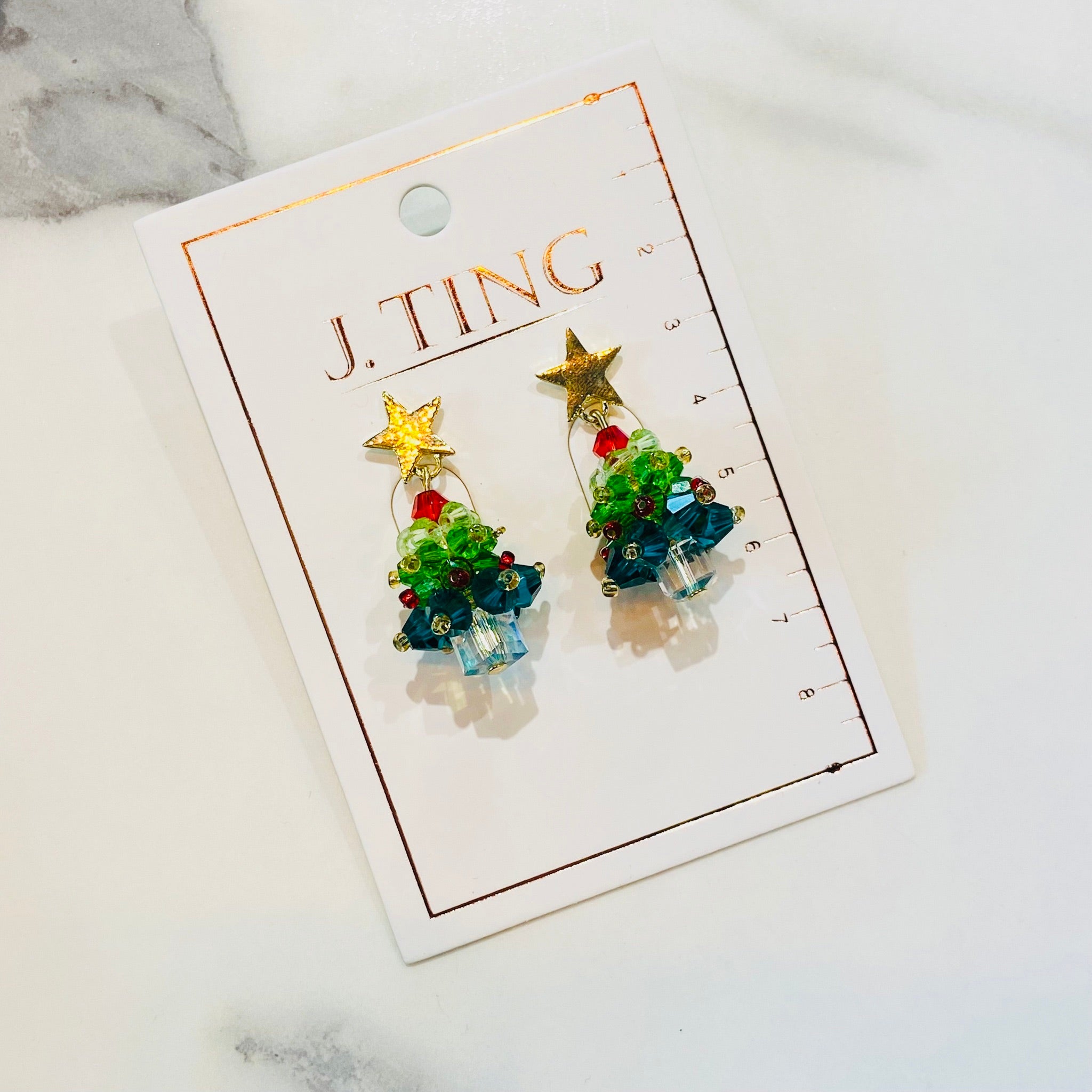 3D Christmas Tree Earrings