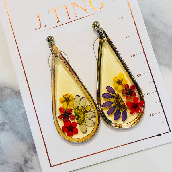 Floral Art Fancy Earrings