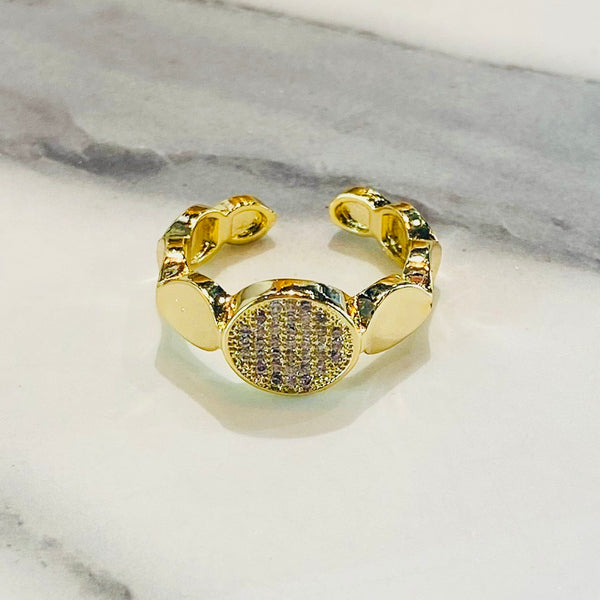 Gold Crystal Ring