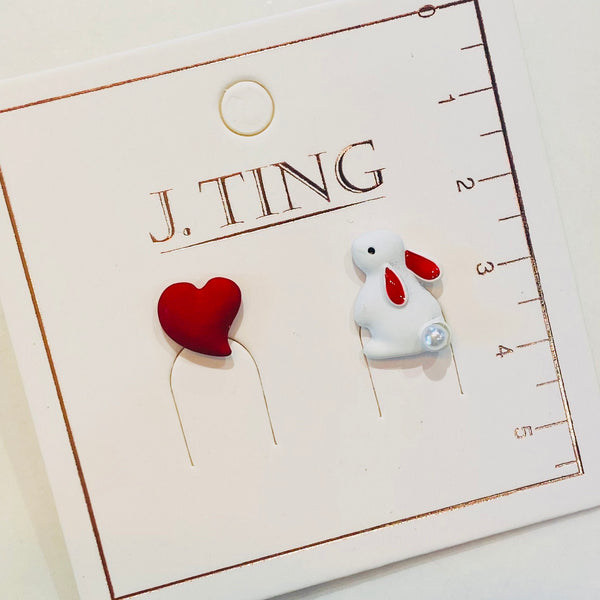 Cute White rabbit Earrings