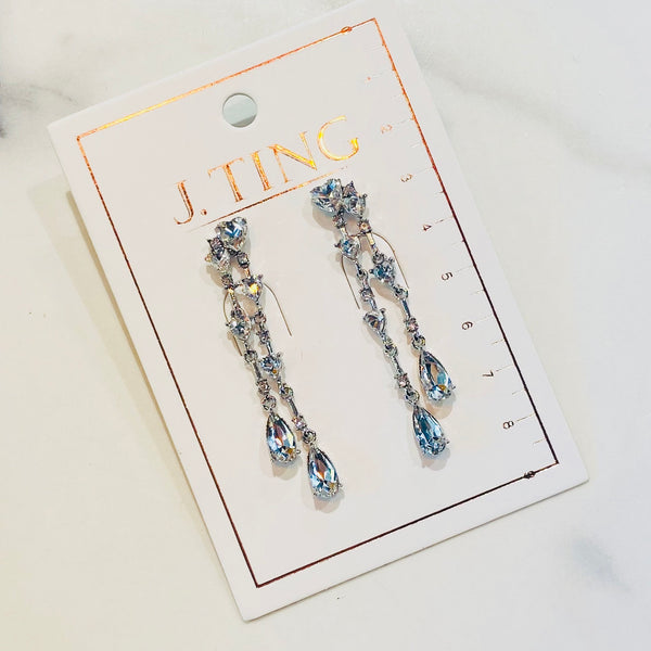 Fancy Heart Dangling Earrings