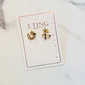 Gold Meteor Earrings