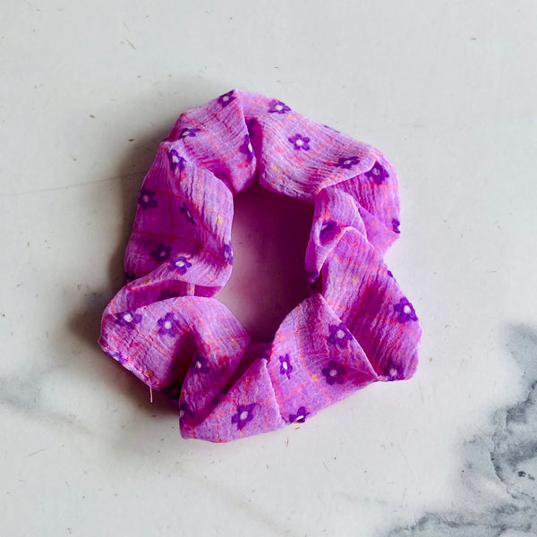 Magenta Spring Scrunchie