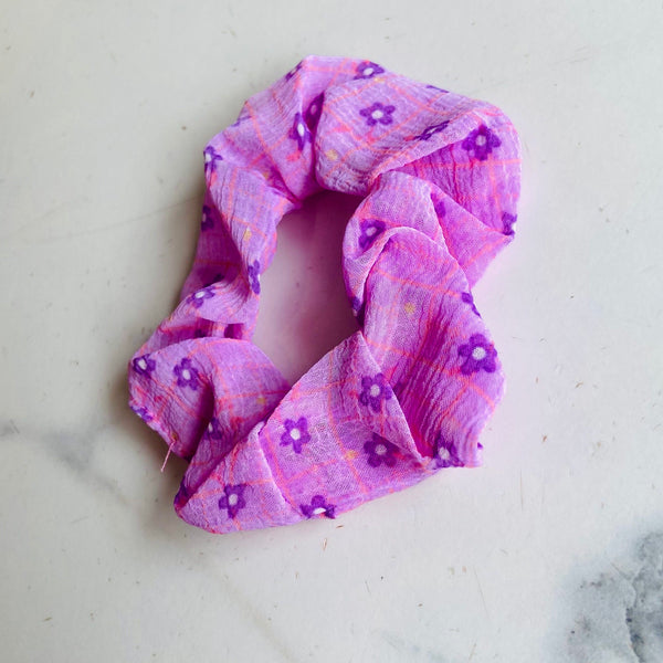 Magenta Spring Scrunchie