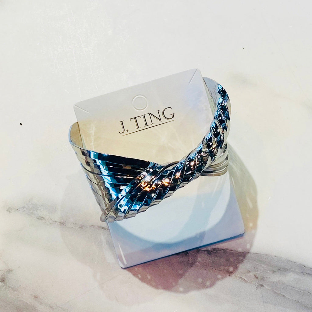 Chunky Silver Bangle