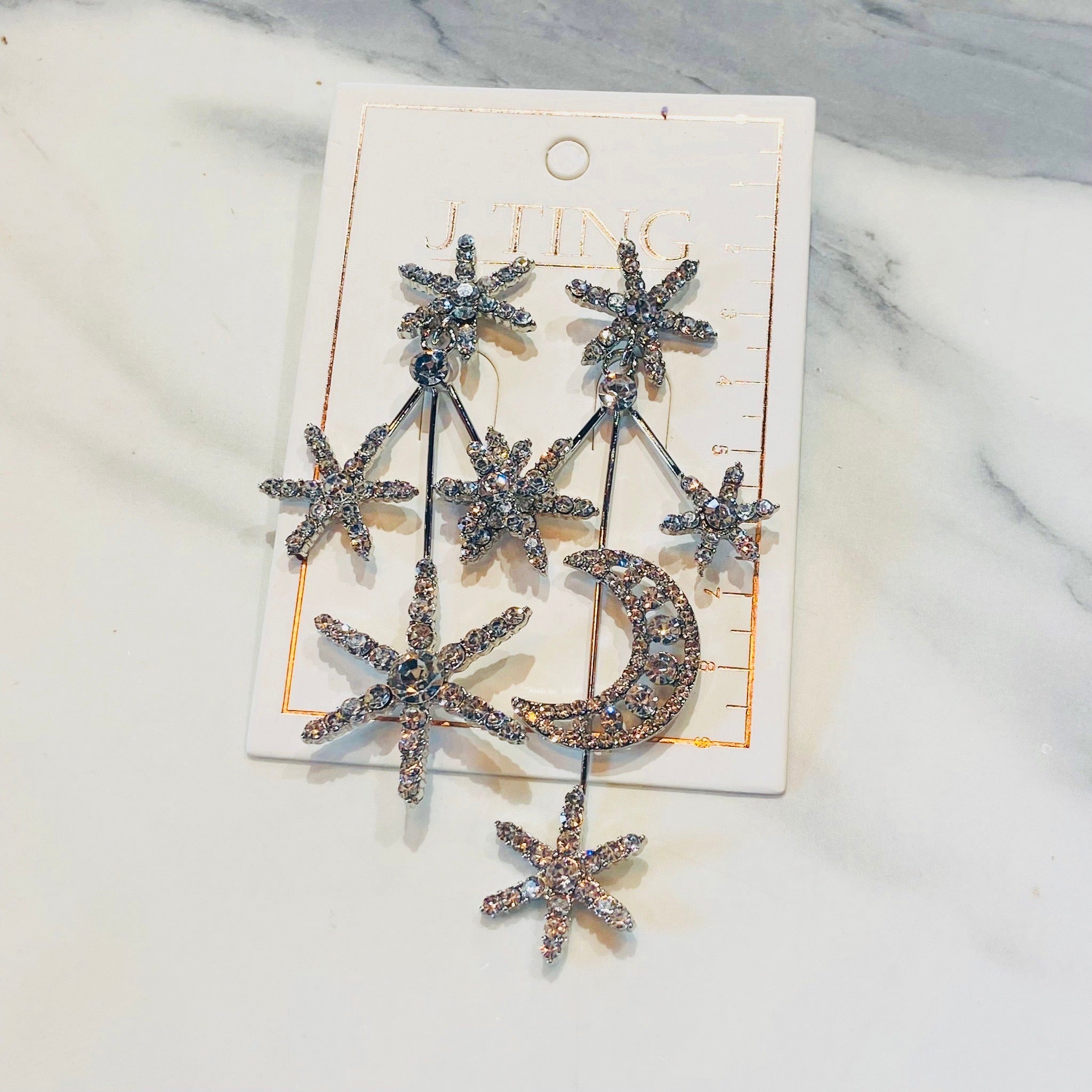 Chunky Snowflake Earrings