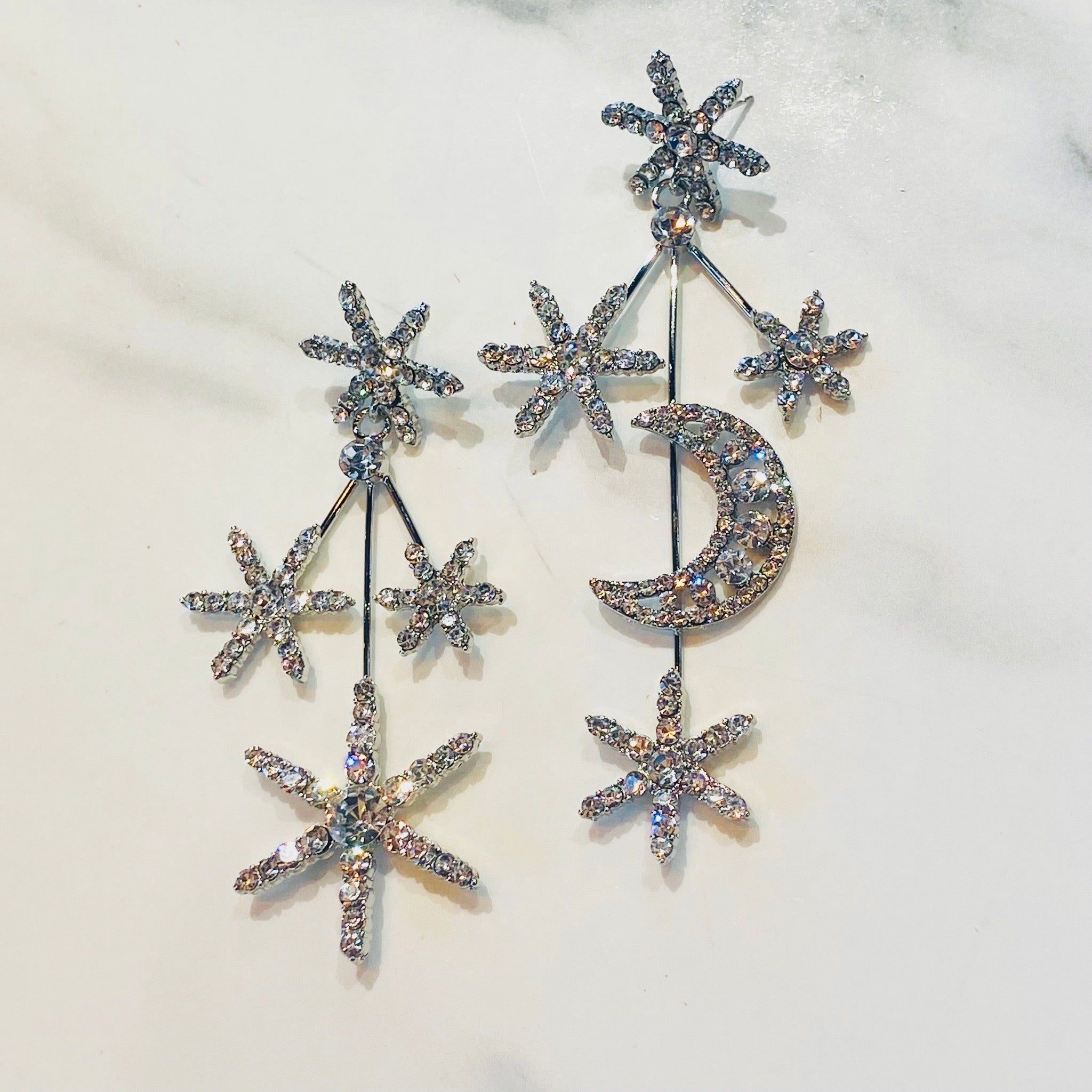 Chunky Snowflake Earrings