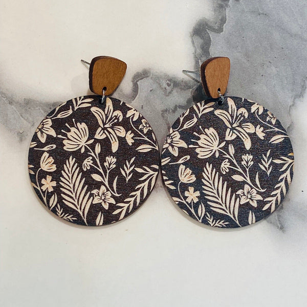 Black Lillie Statement Earrings