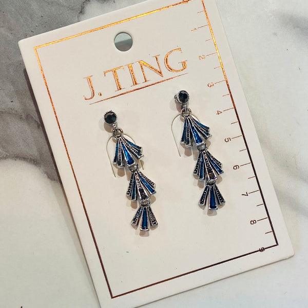 Layered Iridescent Earrings