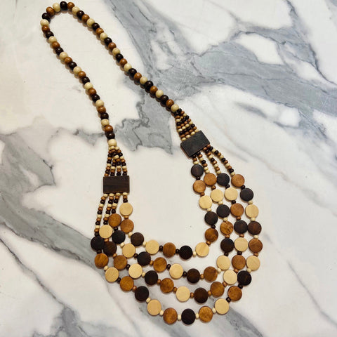 Earth Toned Beaded Necklace