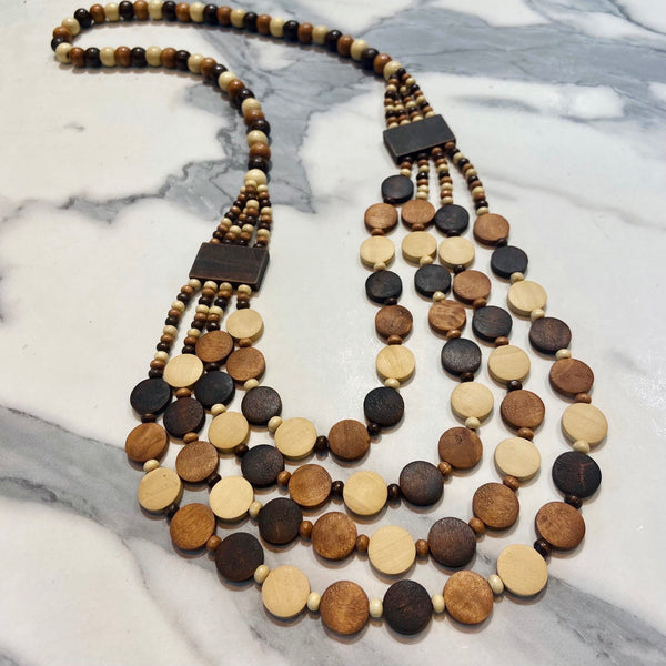 Earth Toned Beaded Necklace