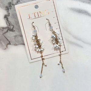 White Blossom Earrings