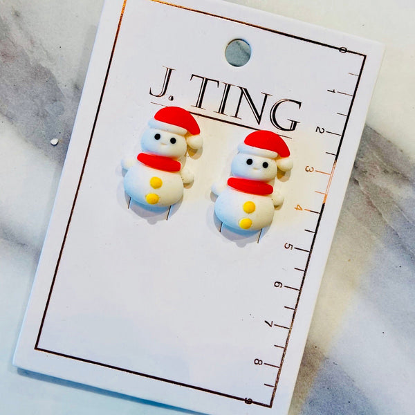 Snowman Stud Earrings