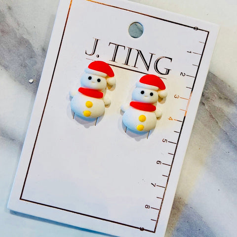 Snowman Stud Earrings