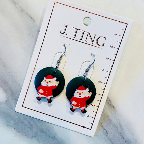 Santa Claus Dangle Earrings