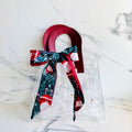 Small Santa Ribbon Gift Bag