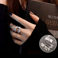Silver Buckle Look Ring