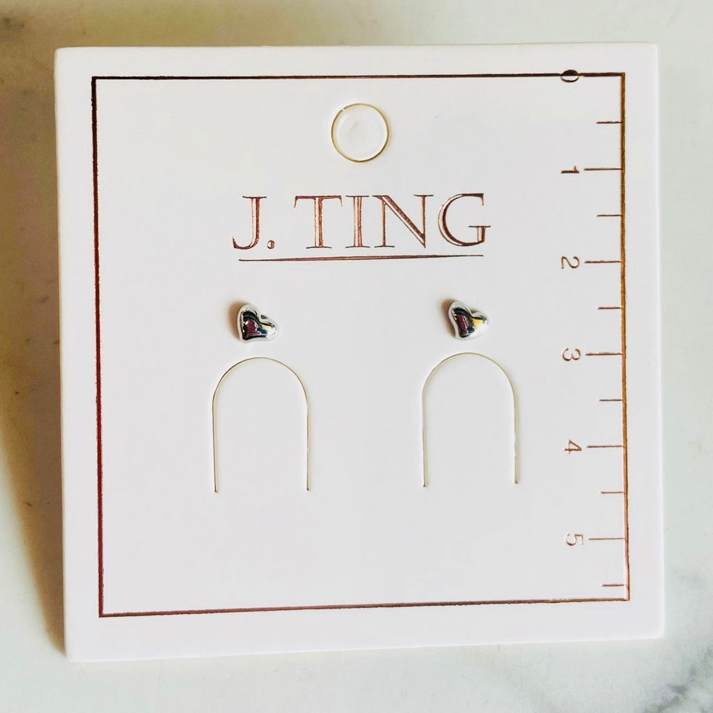 Silver Heart Earrings