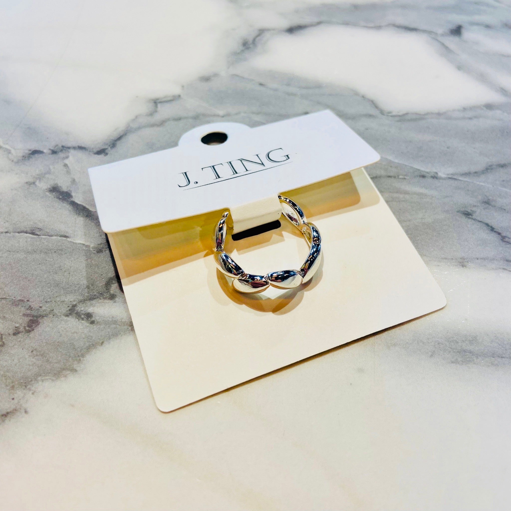 Silver Leaf Ring