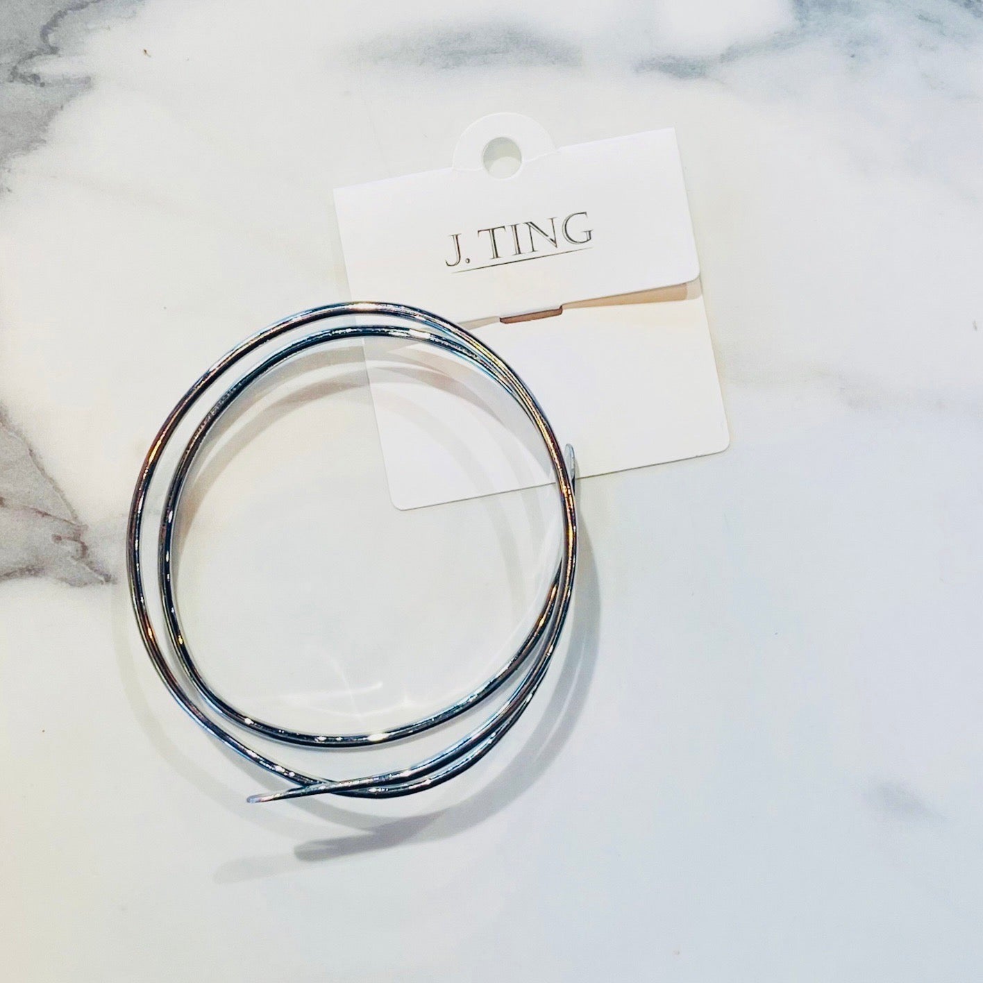 Silver Spiral Bracelet