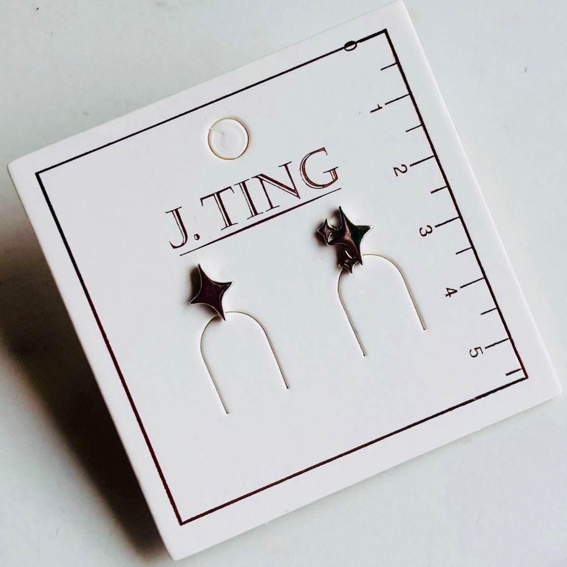 Silver Star Earrings