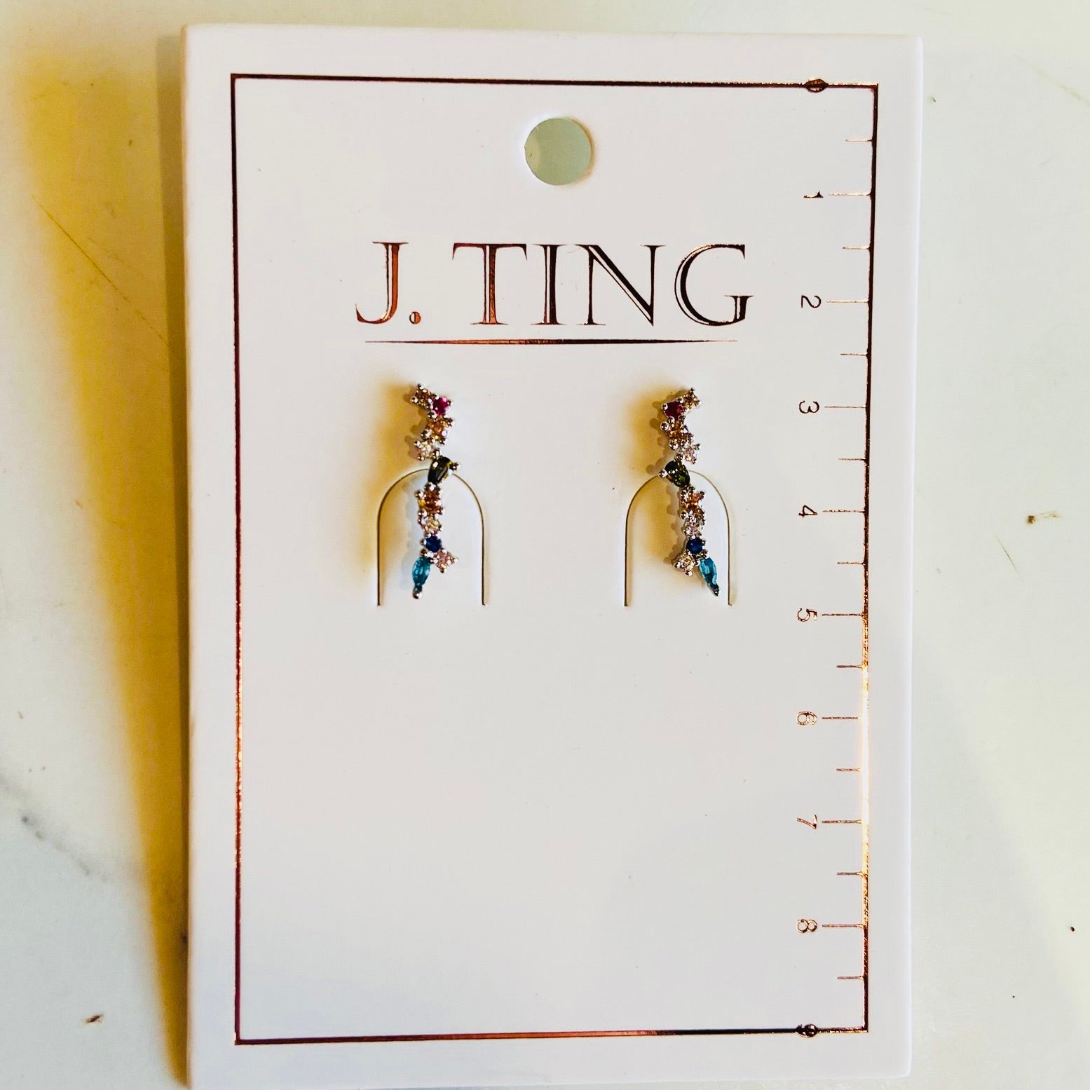 Silver Stardust Drop Earrings