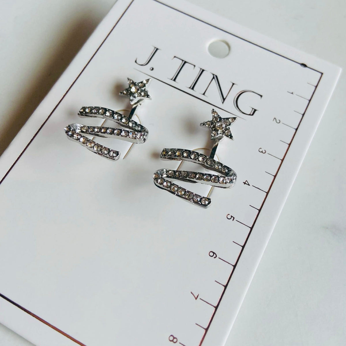 Silver Shooting Star Earrings
