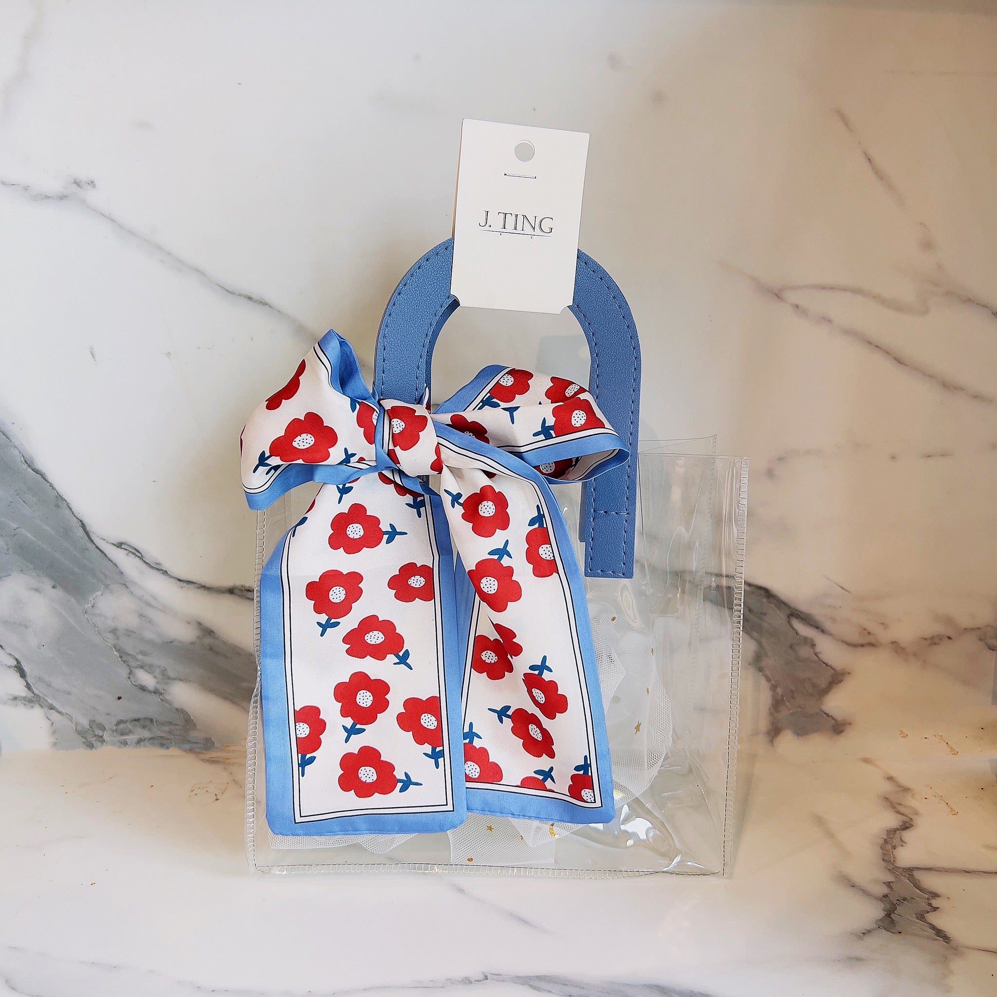 Small Flower Clear Gift Bag