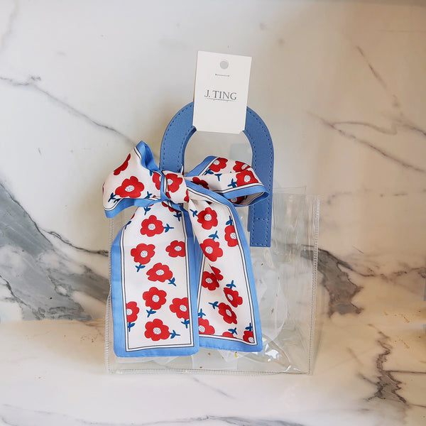 Small Flower Clear Gift Bag