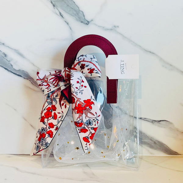 Small Flower Clear Gift Bag