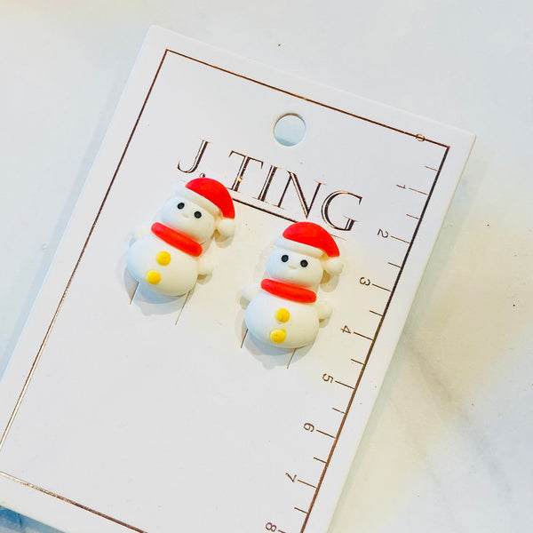 Snowman Stud Earrings