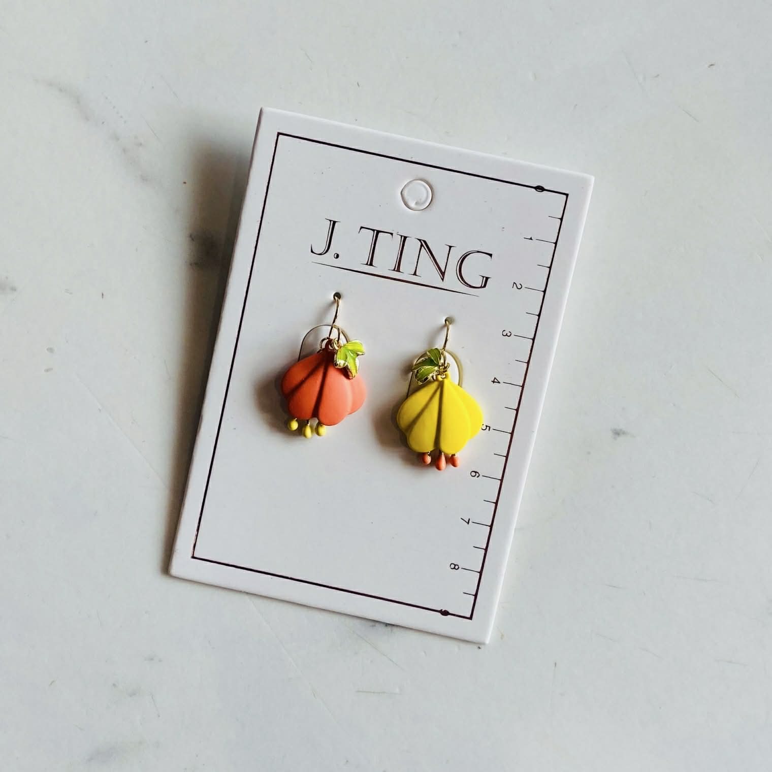 Sunlit Coral Earrings