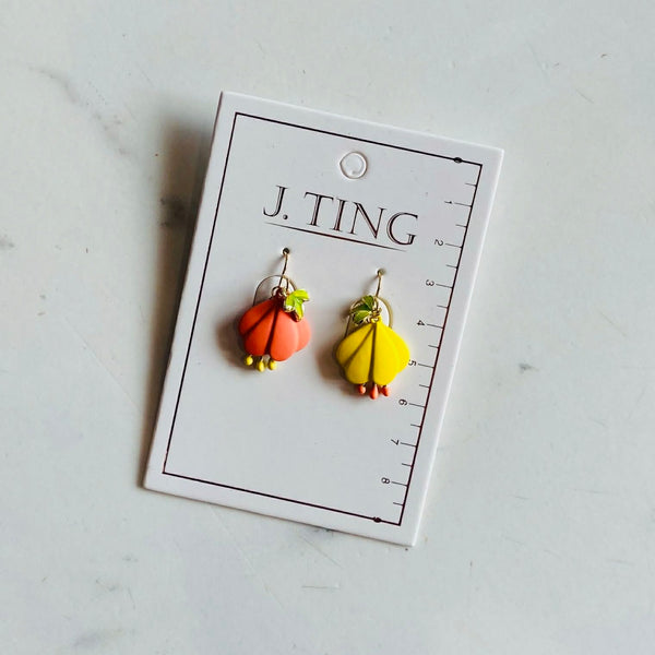 Sunlit Coral Earrings