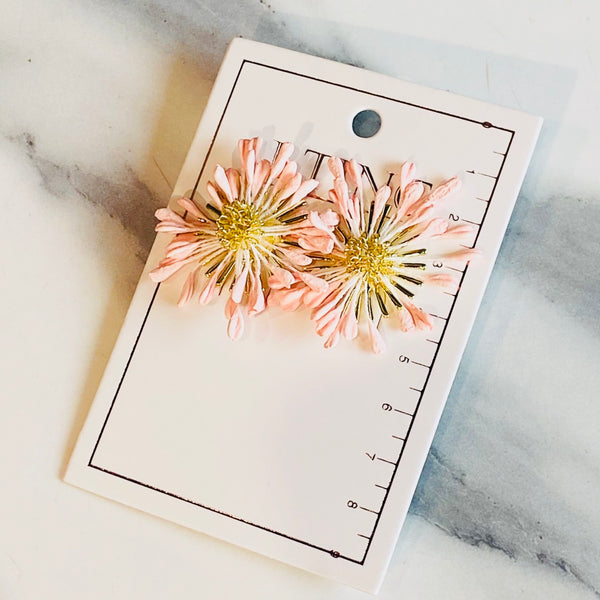 Blush Bloom Petal Earrings