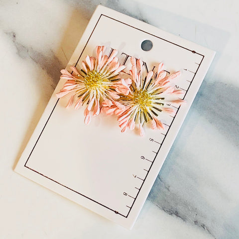 Blush Bloom Petal Earrings