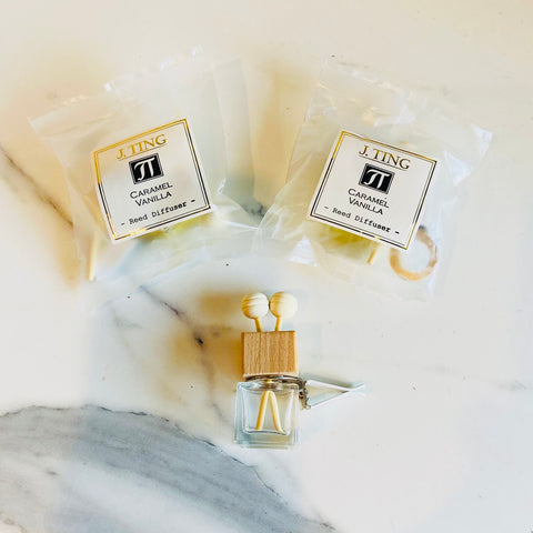 Caramel Vanilla Car Reed Diffuser