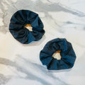 Gray Black Polka Dot Jumbo Scrunchie