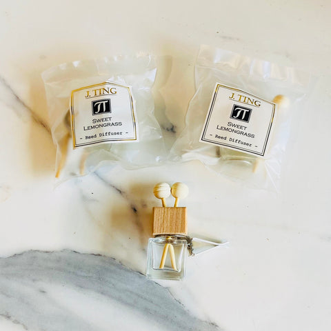 Sweet Lemongrass Car Reed Diffuser